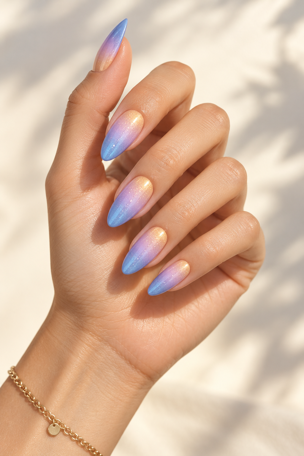 summer ombre nail ideas periwinkle finish idea