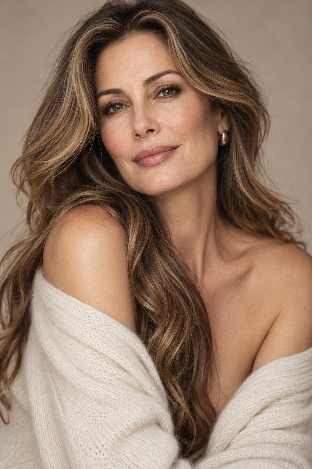 14. elevate long layers with soft face-framing highlights long hairstyles for women over 60