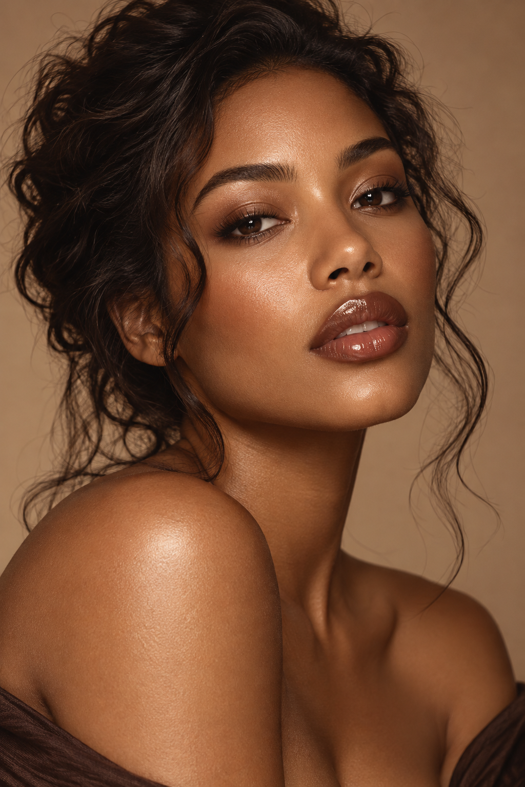 Cocoa Gloss low contrast hair idea