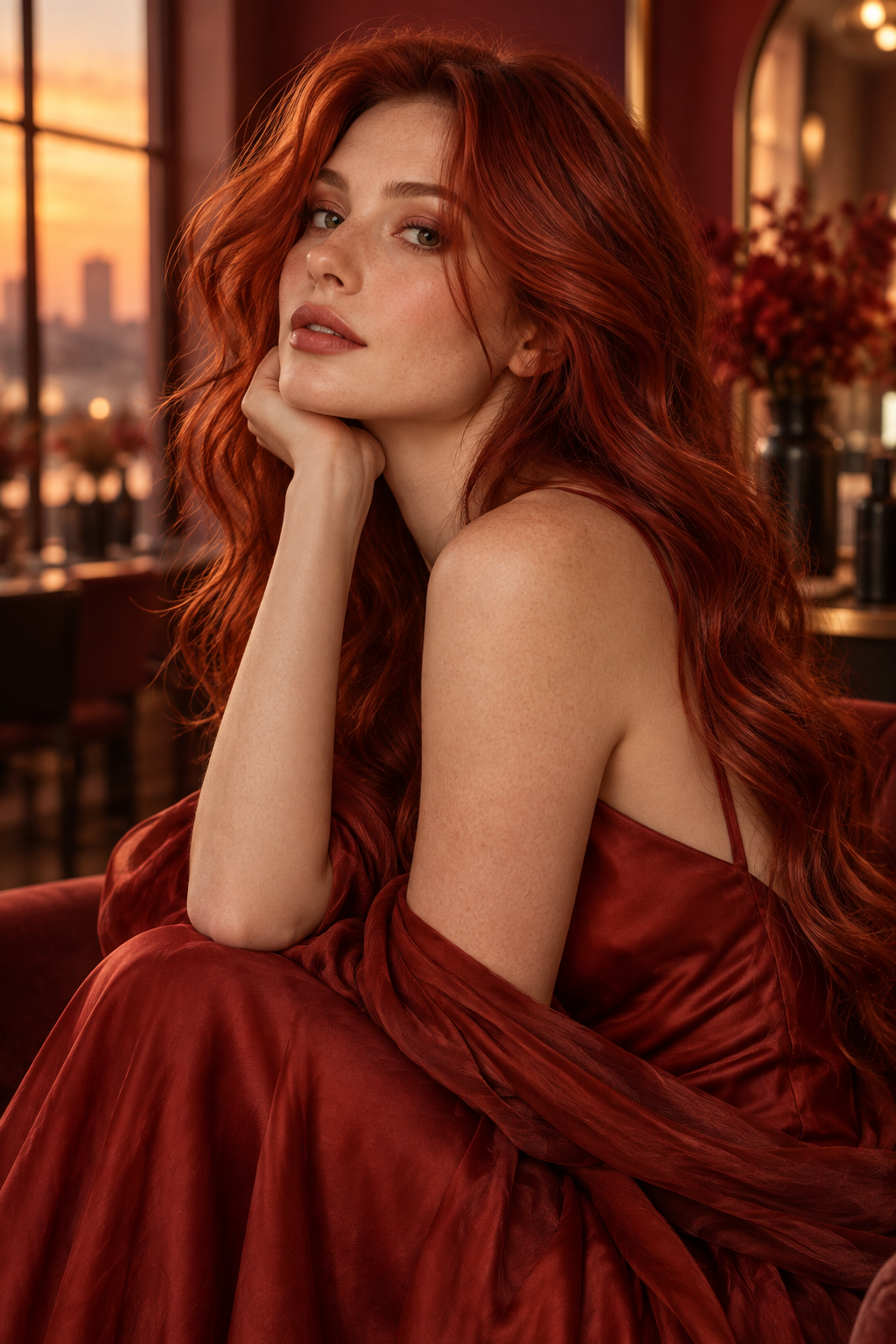 summer red hair color: rustic copper red