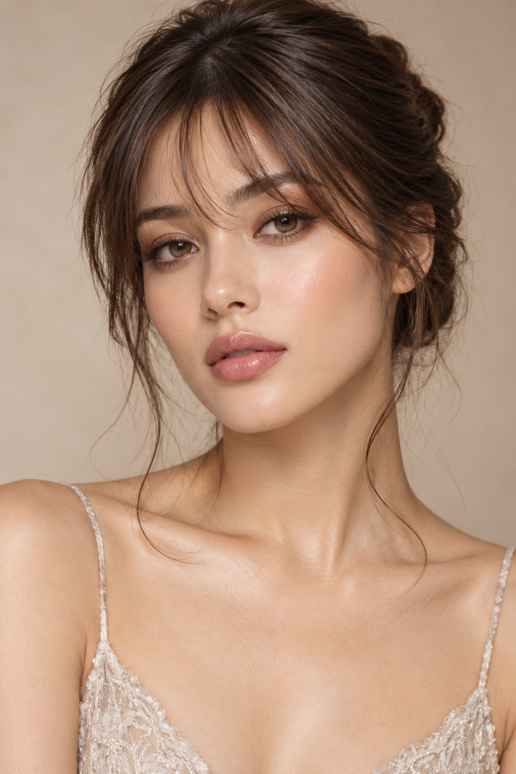 hairstyles with bangs: wispy fringe