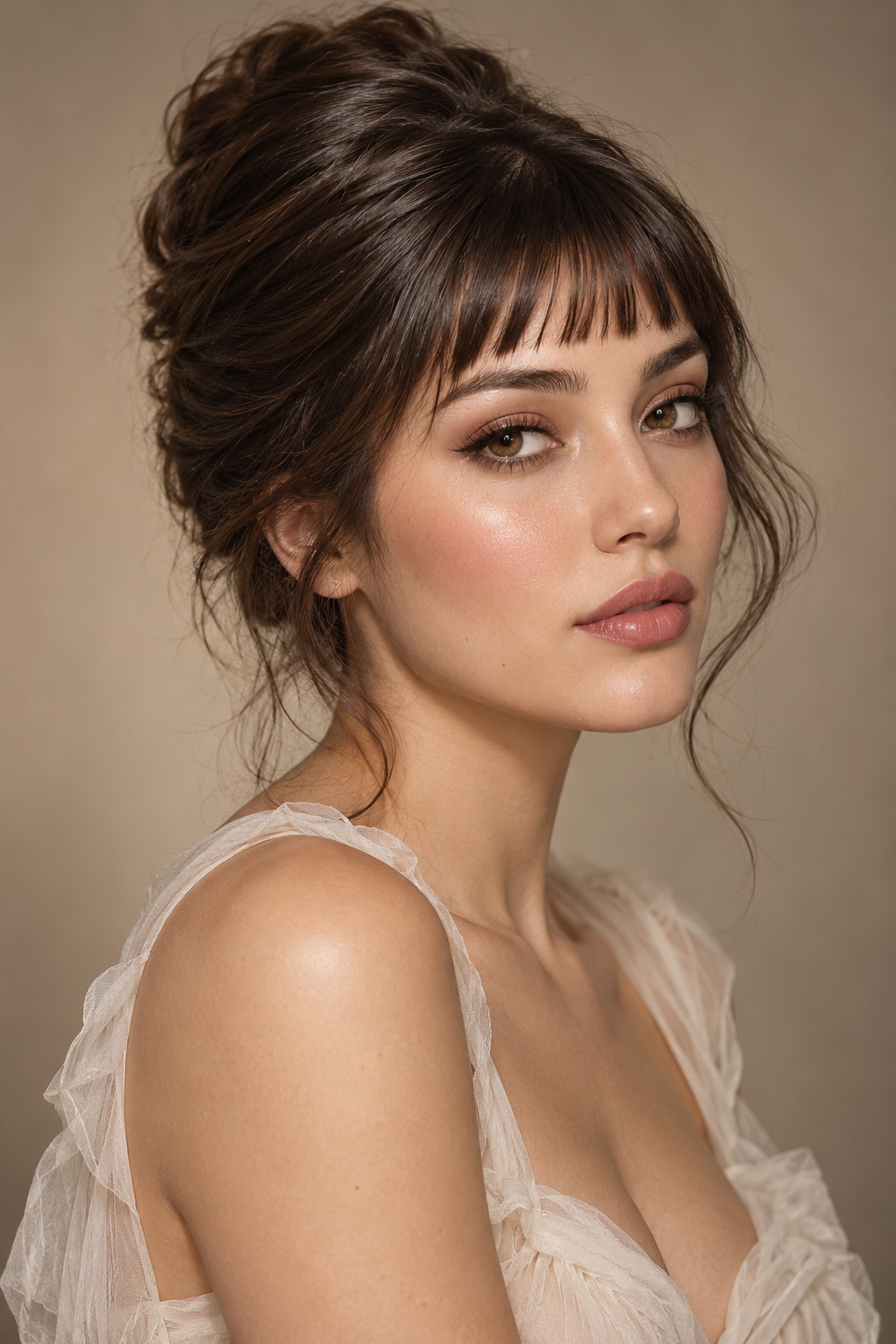 hairstyles with bangs: micro bangs