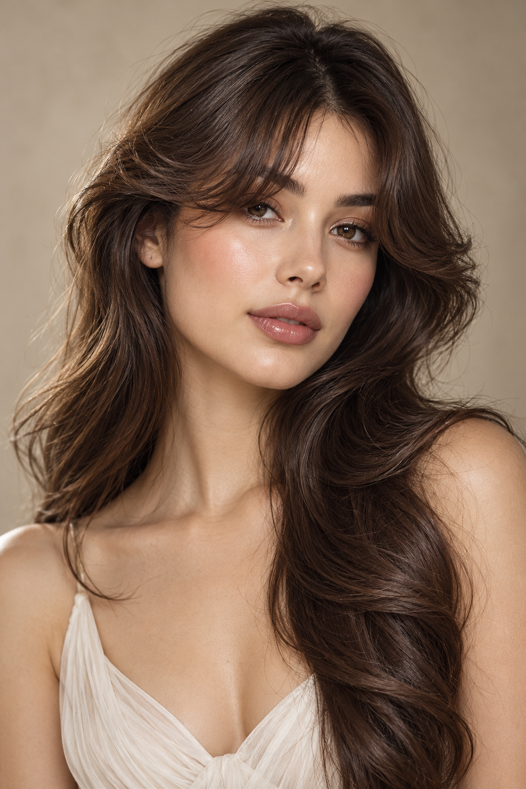 hairstyles with bangs: arched bangs