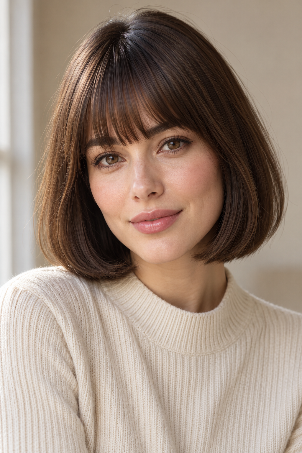 hairstyles with bangs: bangs with a bob