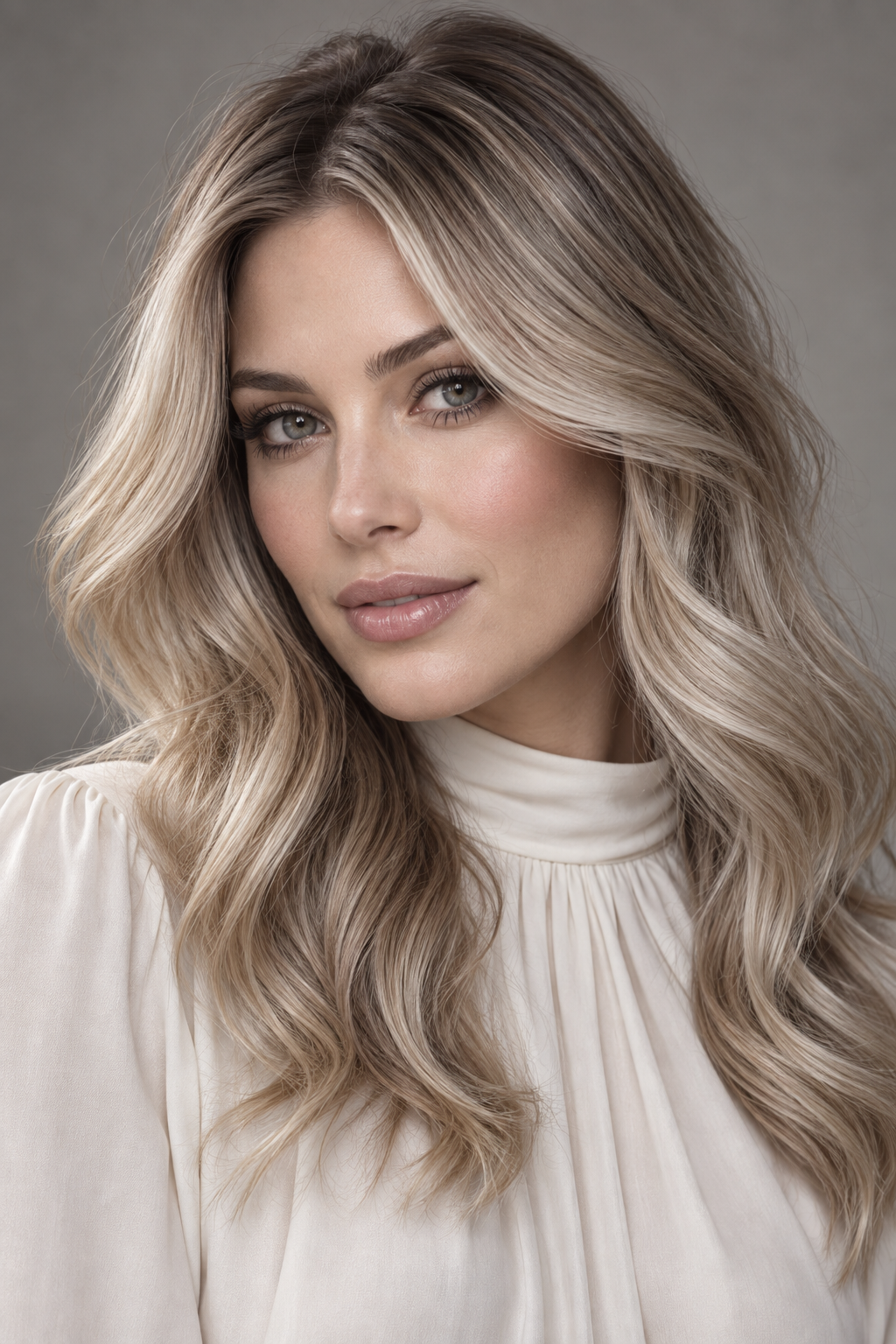 Cool Mushroom Blonde with Seamless Depth