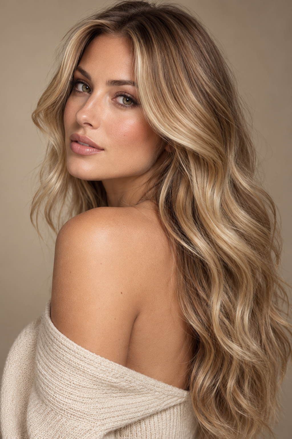 Honey Blonde Ribbons with Soft Reverse Contrast