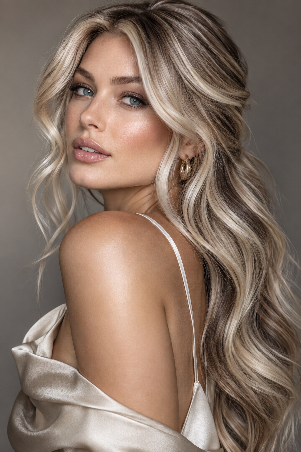 Dimensional Blonde with Cool Ribbon Lowlights