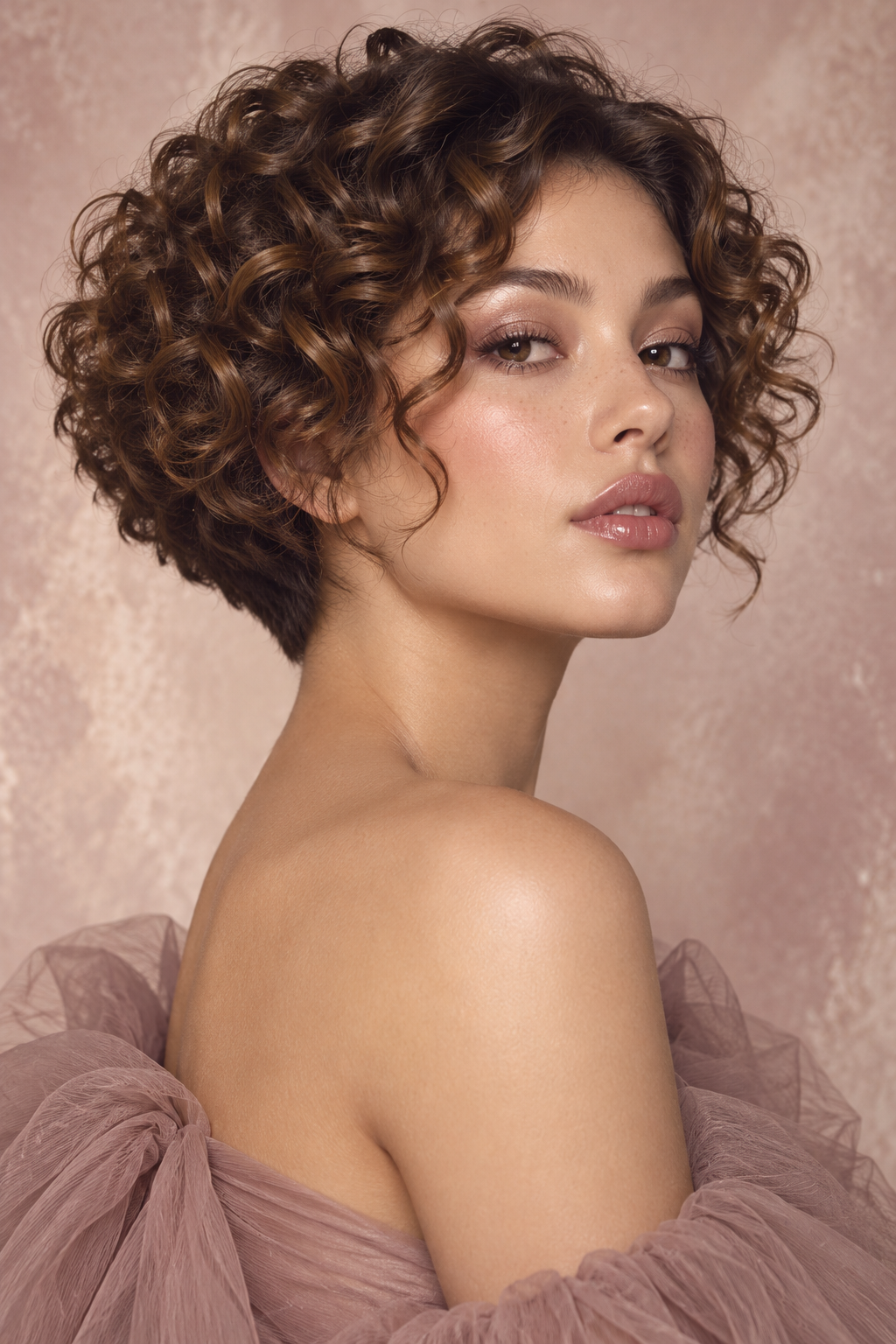 Curly inverted bob idea