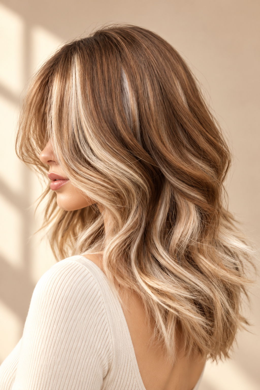 butterfly haircut ideas: piecey textured layers