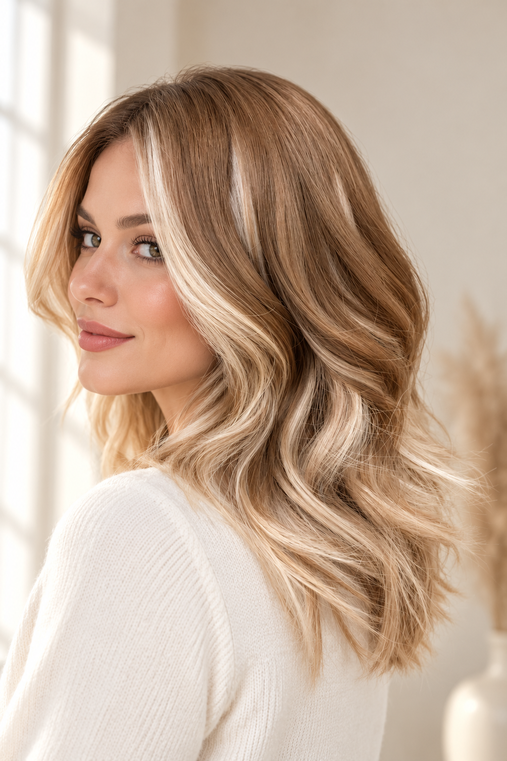 butterfly haircut ideas: soft blonde layers
