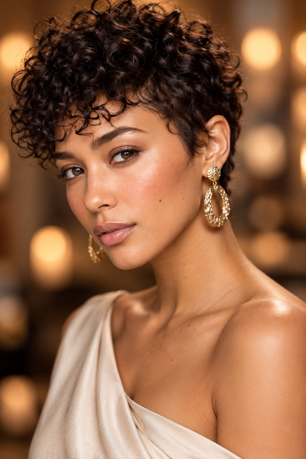 90s pixie cuts: curly pixie for natural texture