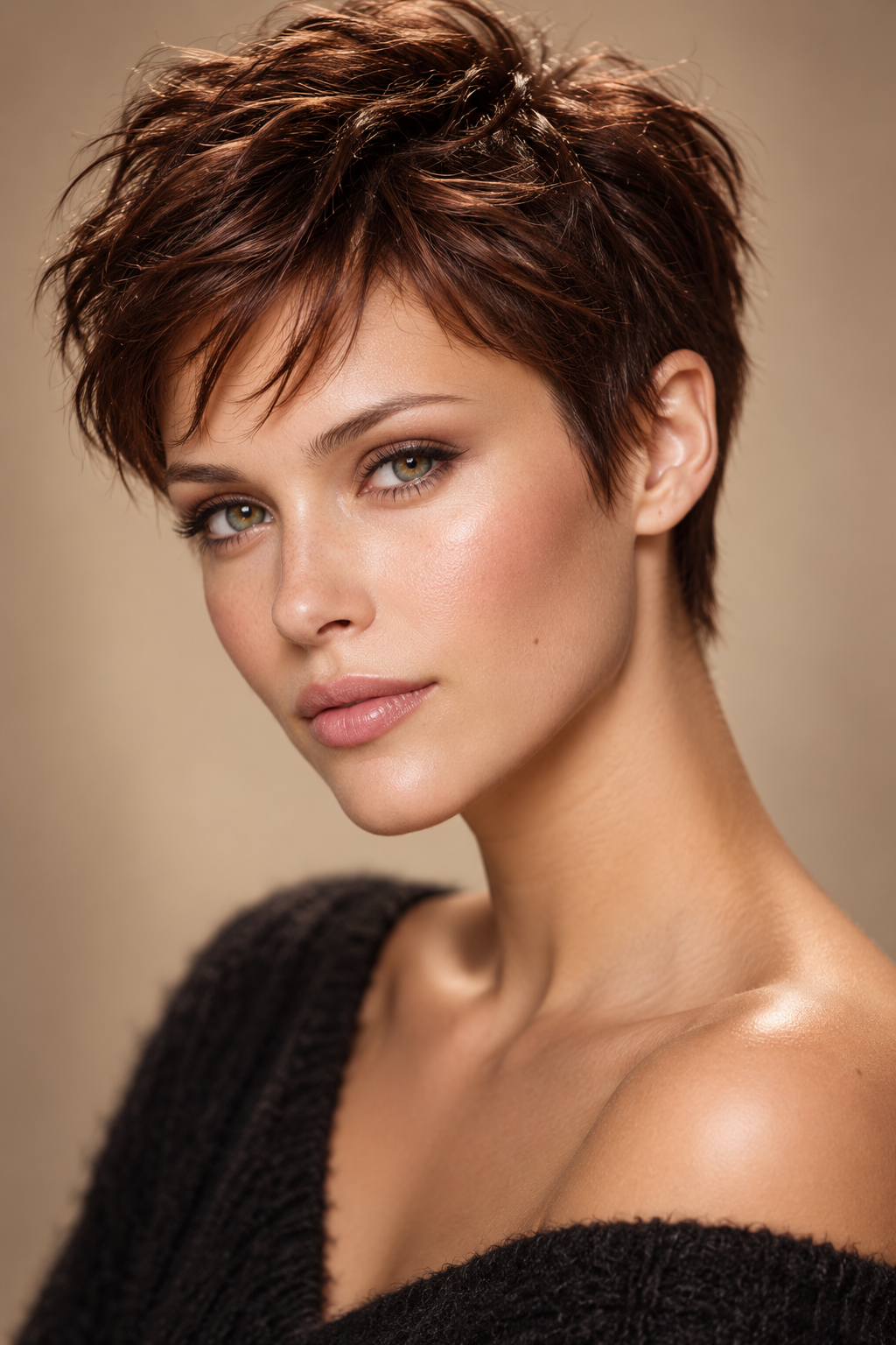 90s pixie cuts: elfin pixie with short bangs
