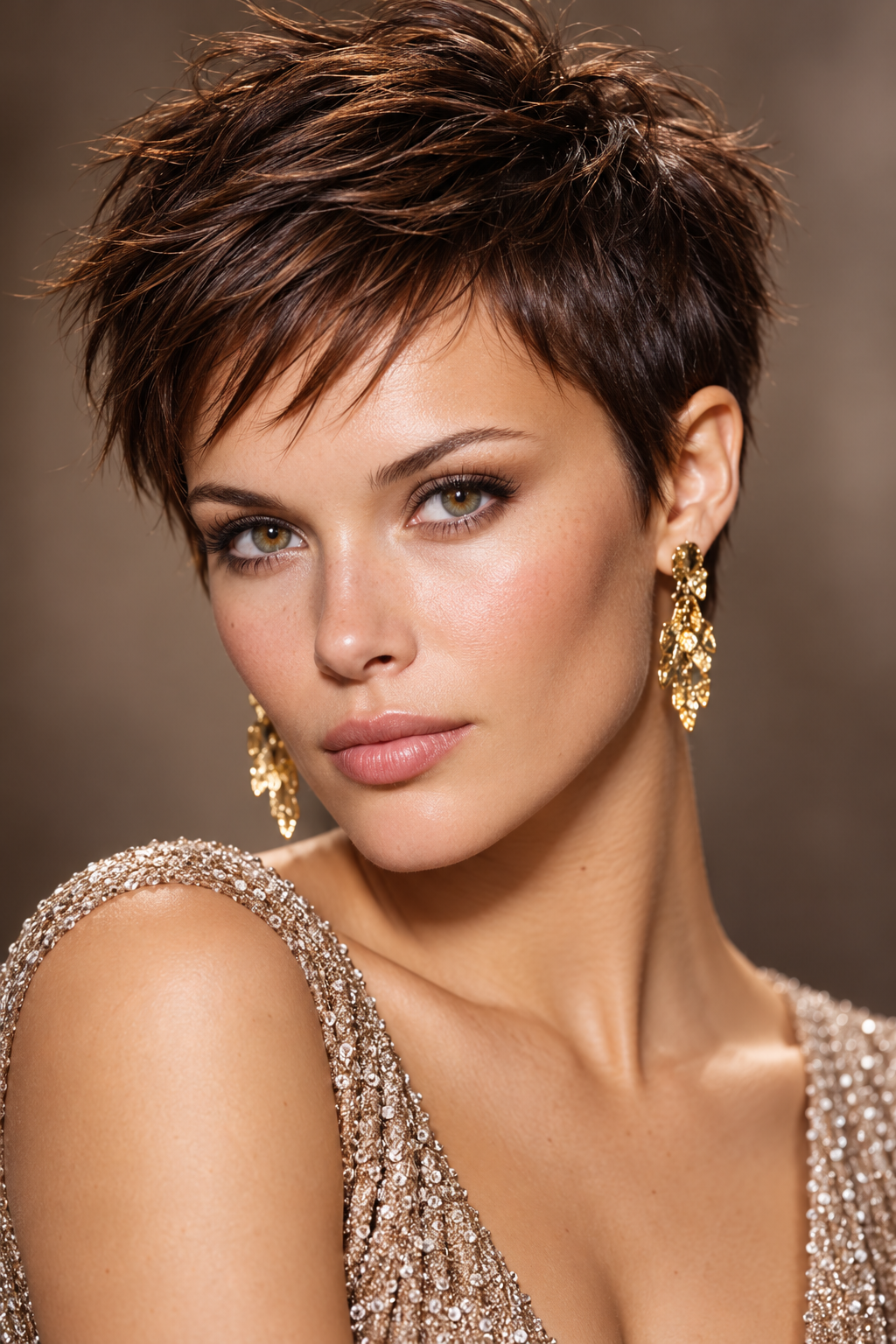 90s pixie cuts: razored pixie with feathering
