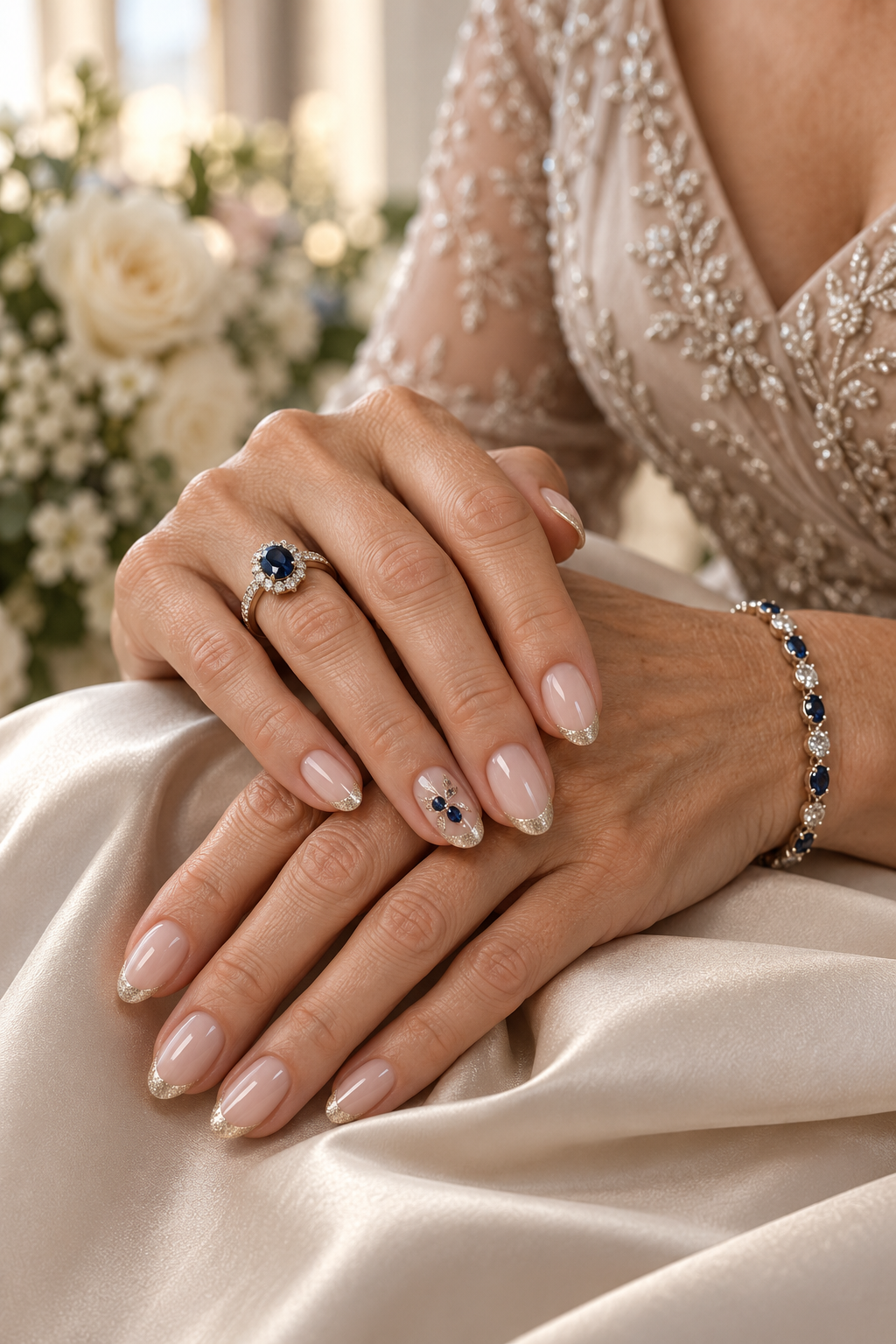 Mother of the groom nail idea 3