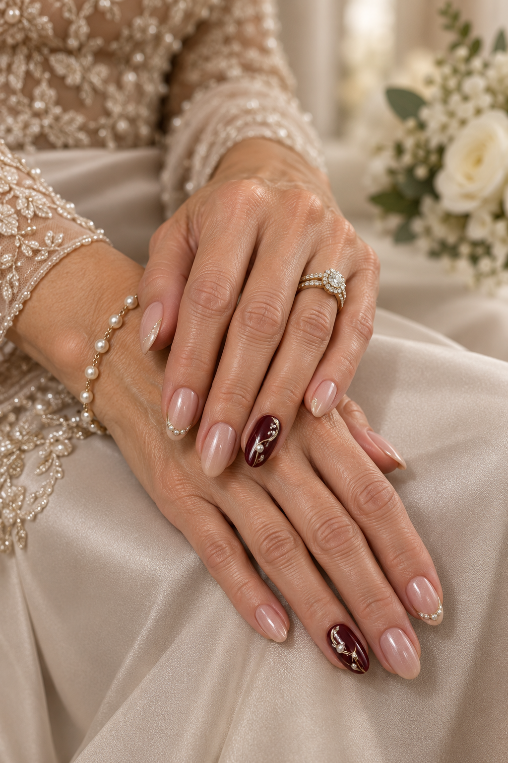 Mother of the groom nail idea 5