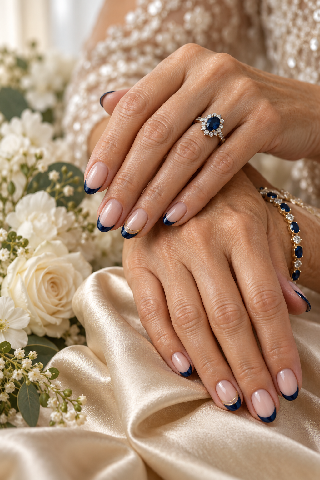Mother of the groom nail idea 7