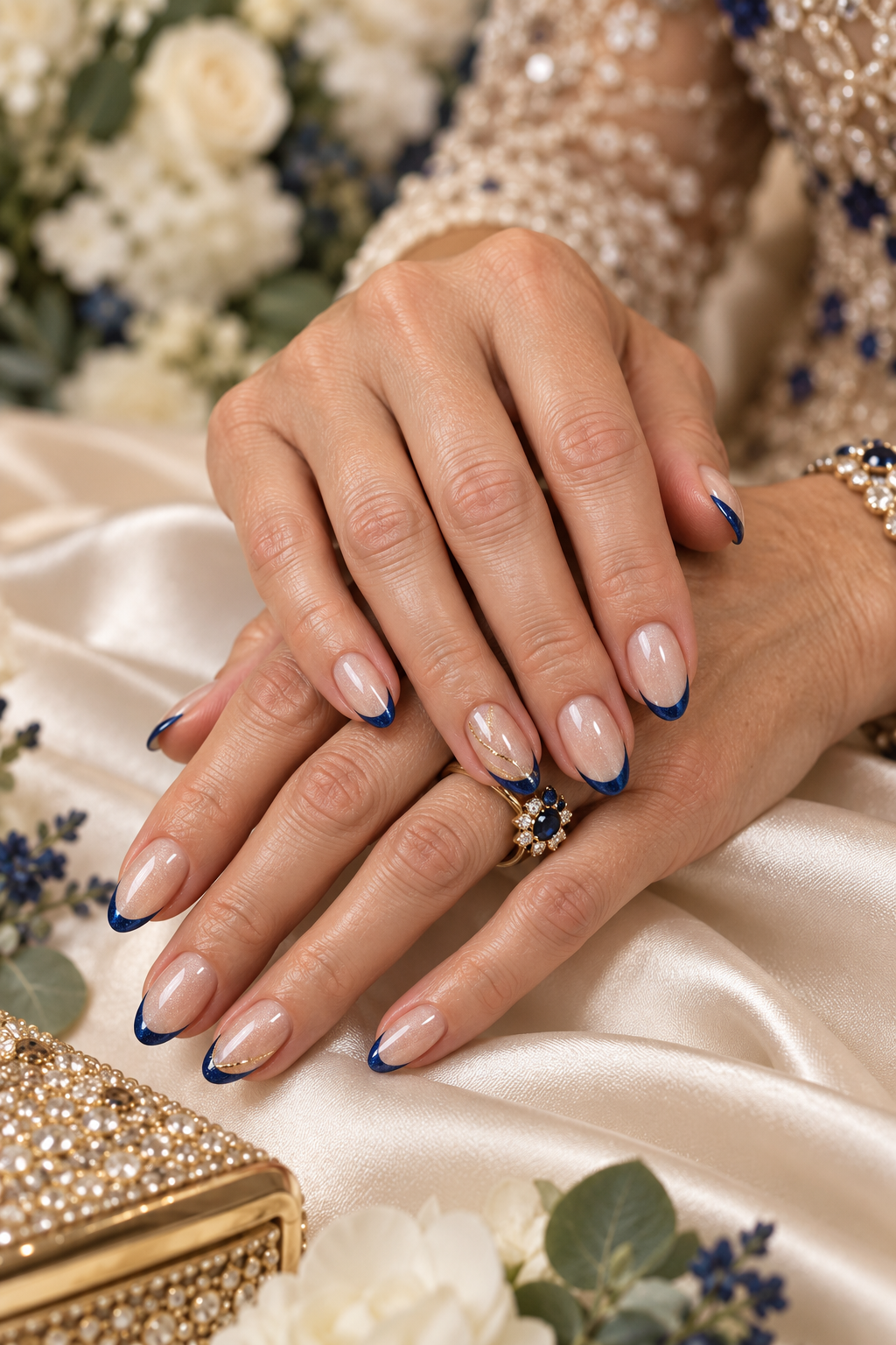 Mother of the groom nail idea 17