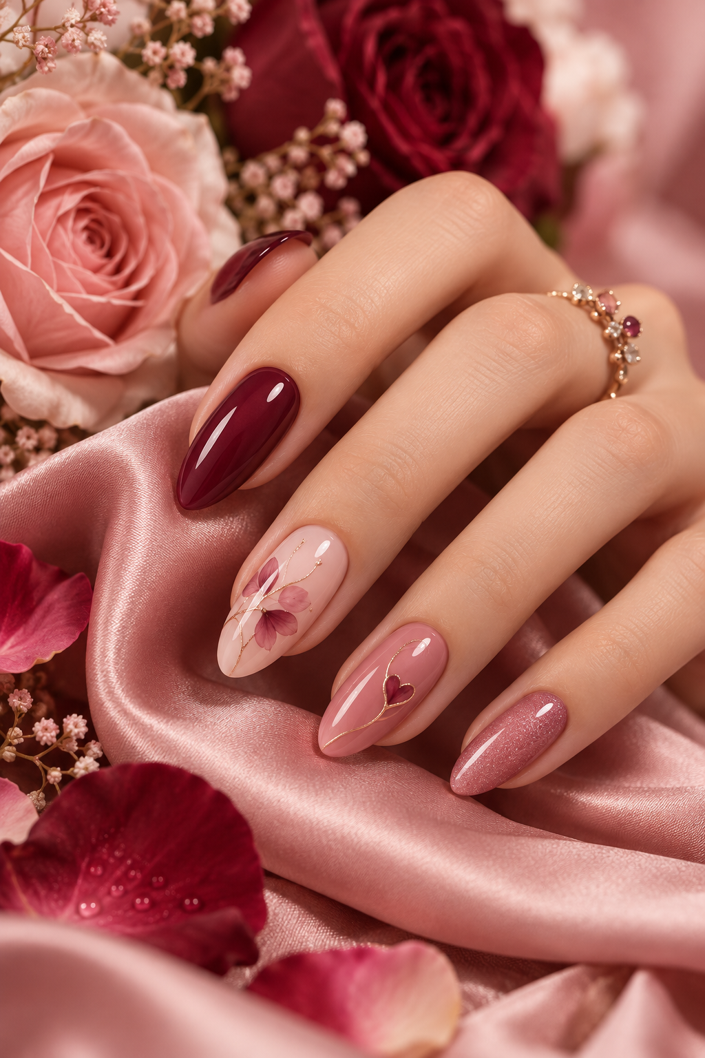 February nail ideas editorial manicure