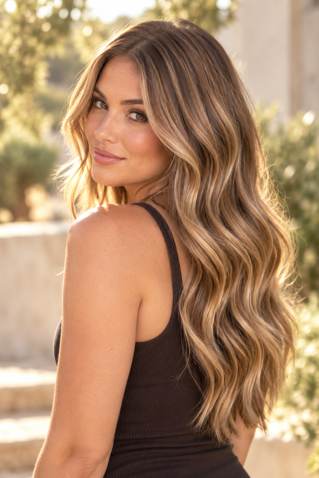 Dimensional Brunette With Soft Beige Highlights brunette summer hair color idea