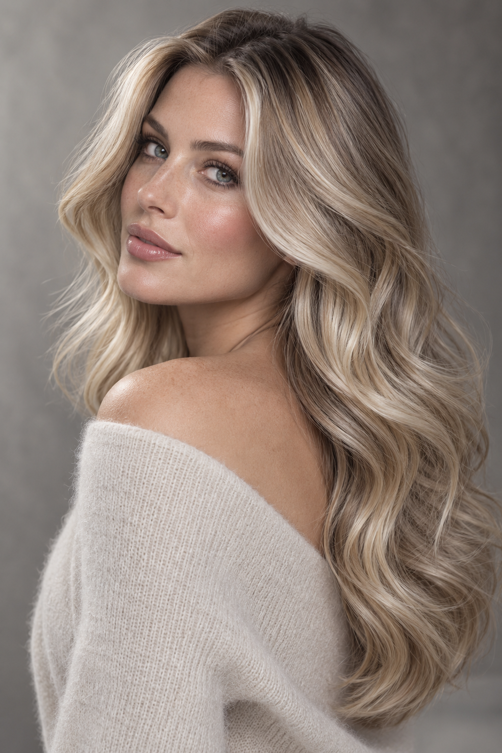 low lights for blonde hair: cool champagne depth
