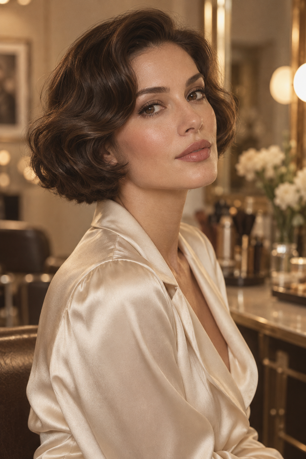 ear length short bob hairstyles: vintage ear-length bob