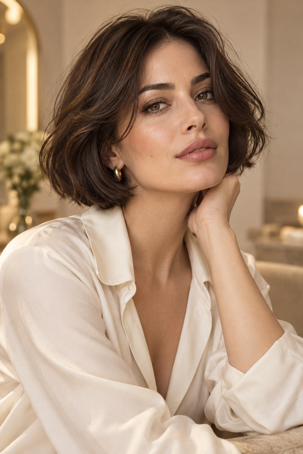 ear length short bob hairstyles: french-inspired bob