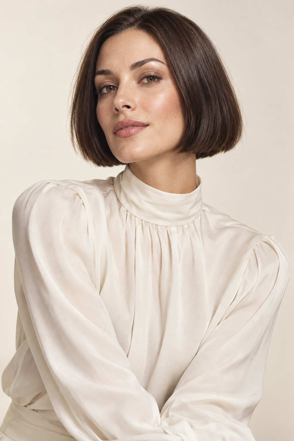 ear length short bob hairstyles: blunt micro bob