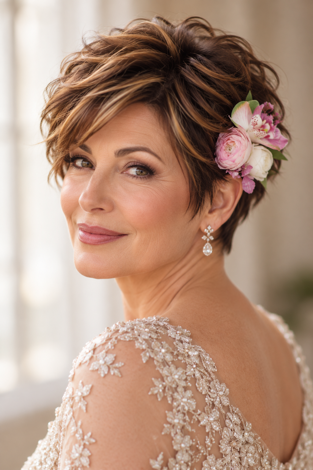 Elegant Tapered Pixie mother of the bride hairstyles