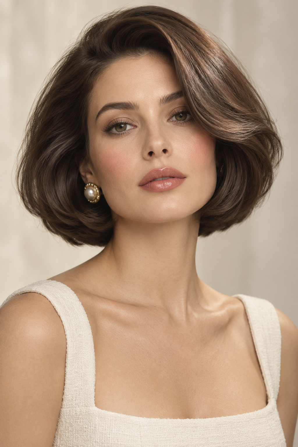 old money bob hairstyles: glossy old money bob