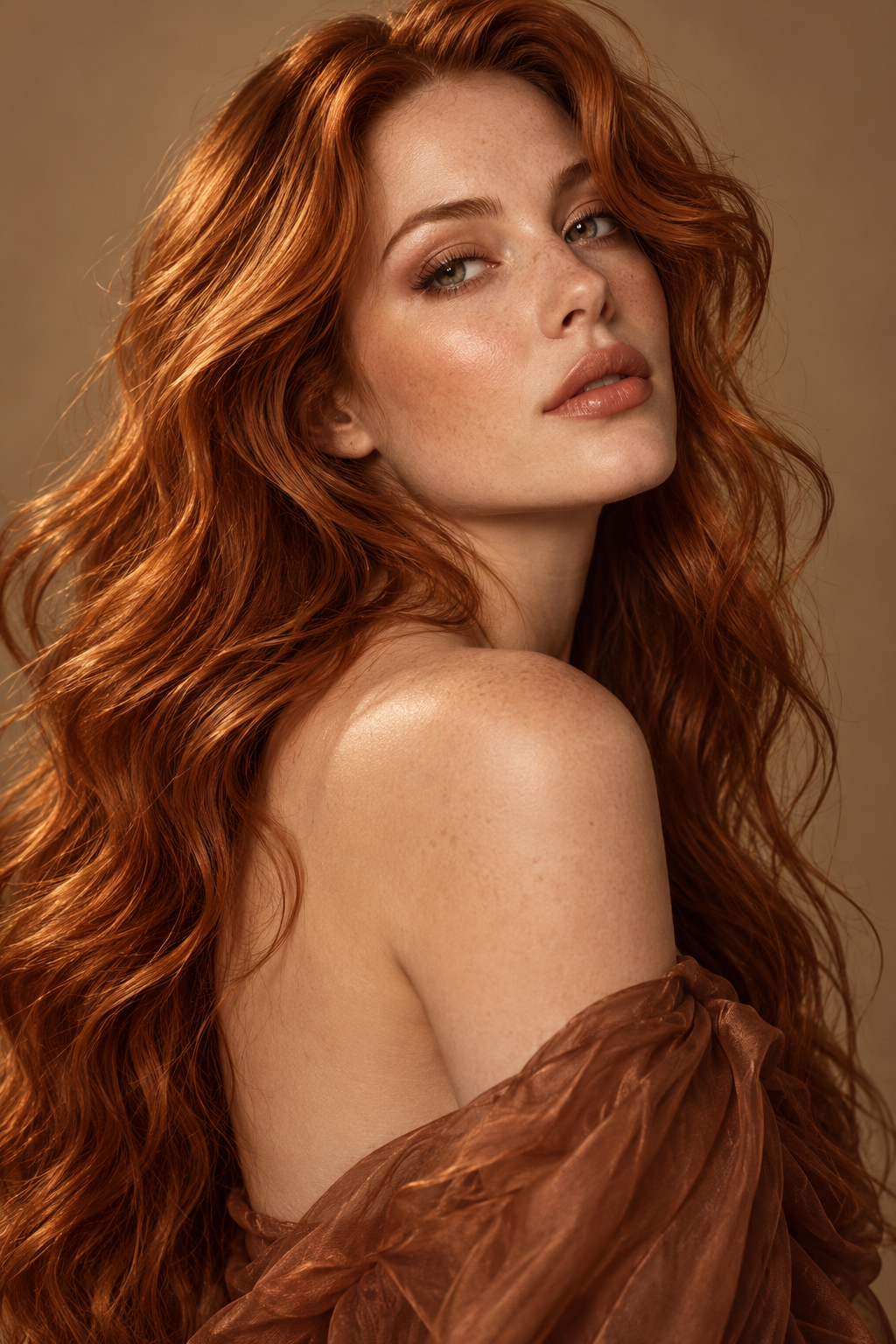 fiery copper glow hair colors for long hair