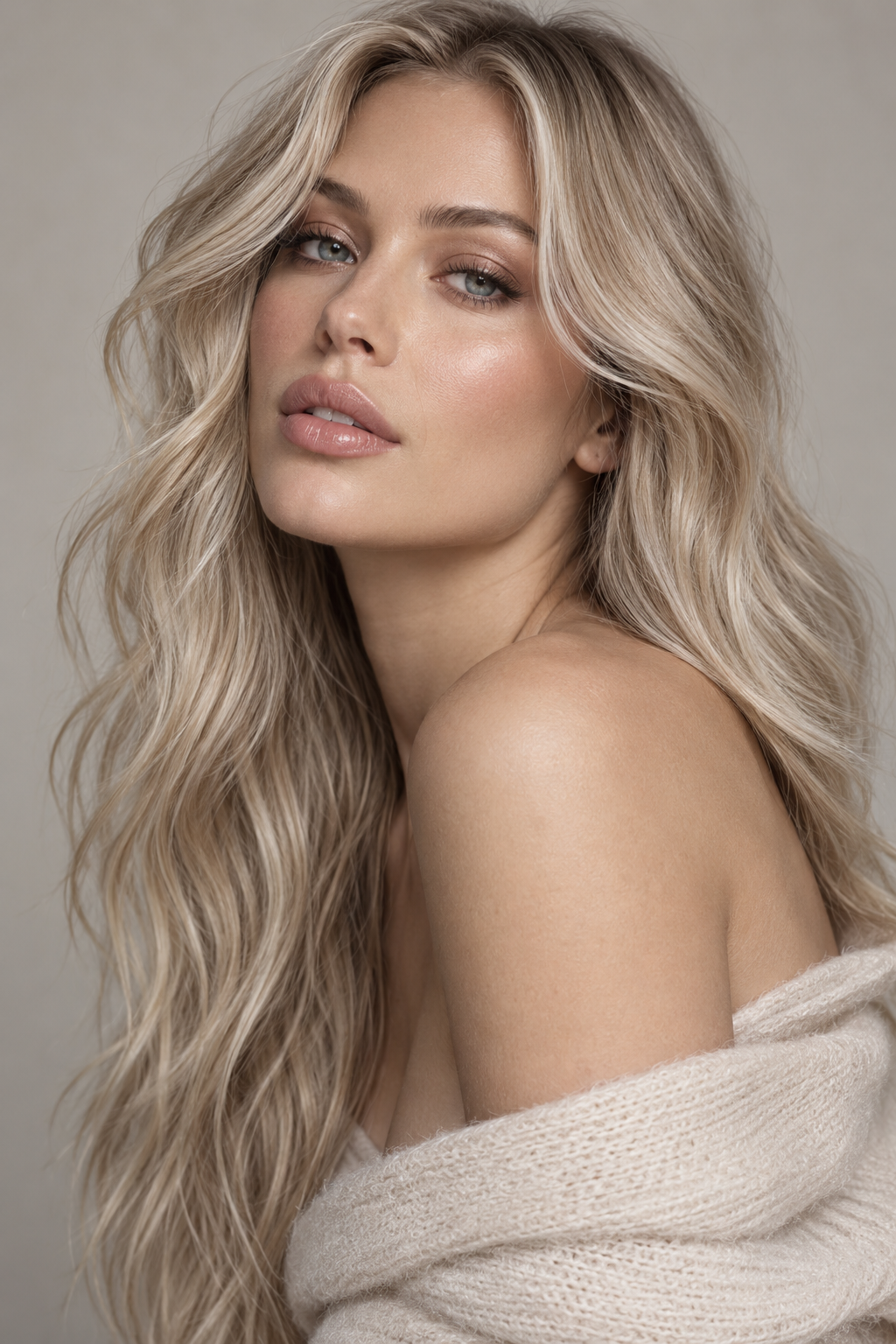 ashy champagne blonde hair colors for long hair