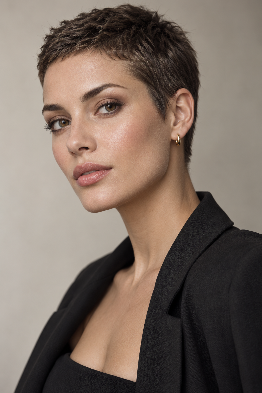 very short haircut styles: classic close crop
