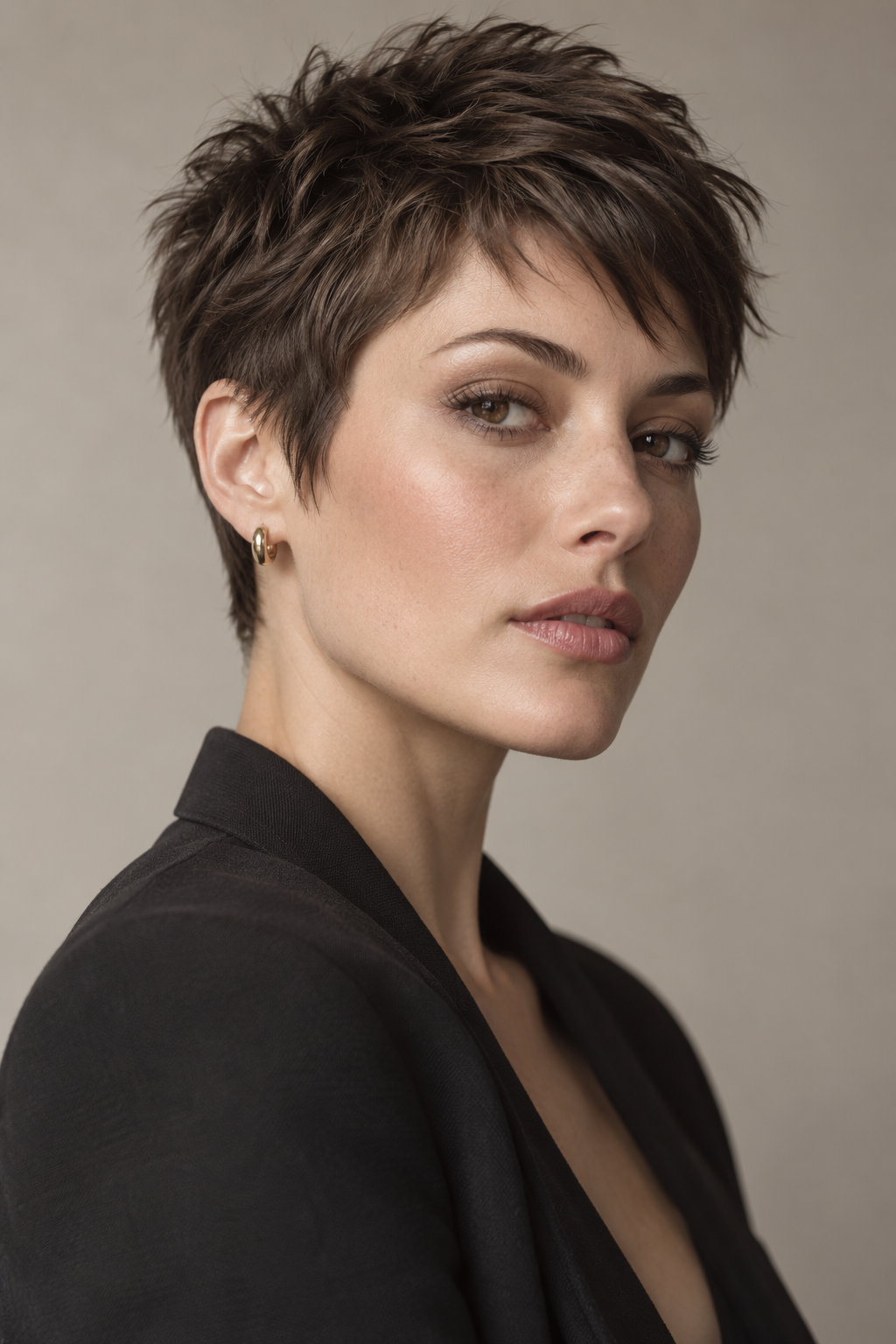 very short haircut styles: choppy crop